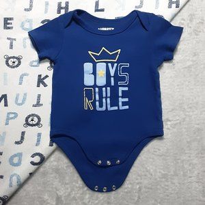 $1 | 12m | Monkey Bars | "Boys Rule" Bodysuit
